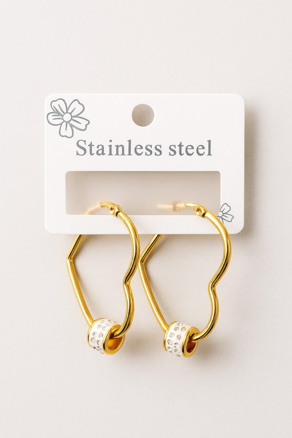 Golden Heart Earring